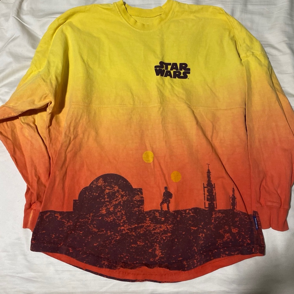 Disney Star Wars Tatooine Sunset Ombré Spirit Jersey (Size S)